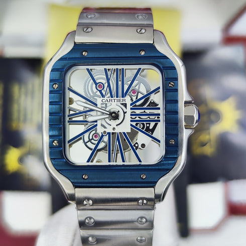 CA-Montre Skeleton Santos de Cartier