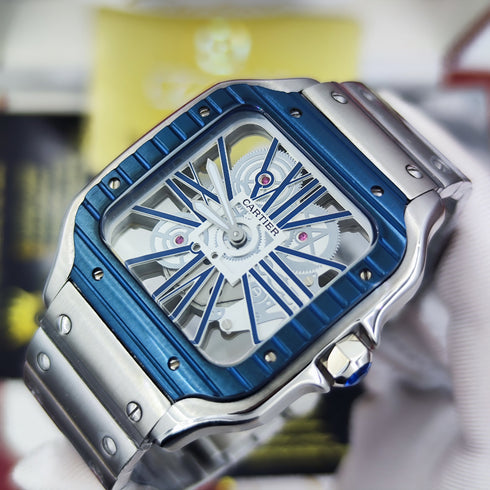 CA-Montre Skeleton Santos de Cartier
