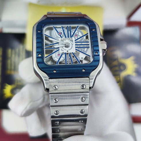 CA-Montre Skeleton Santos de Cartier