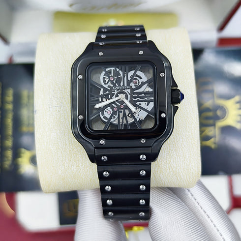 CA-Montre Skeleton Santos de Cartier