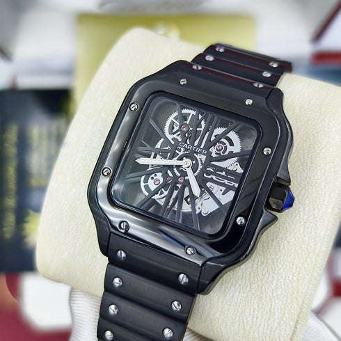 CA-Montre Skeleton Santos de Cartier