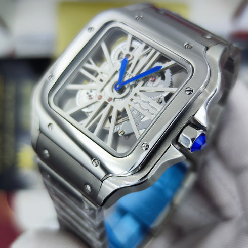 CA-Montre Skeleton Santos De Cartier