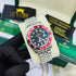 RX-Rolex gmtmaster ii stainless steel black dial red ceramic bezel jubilee bracelet