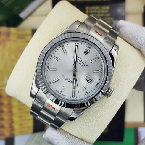 RX-Rolex Datejust 41 Oystersteel 41 mm White Dial 126334-0010