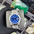 RX-Datejust 41mm Oystersteel and white Bright Blue Dial 126334-0002'