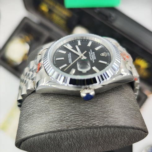 RX-Datejust Black Dial Men's 41mm'