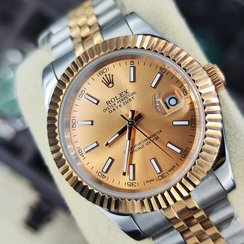 RX-Datejust Rose Gold & Steel Watch 41mm
