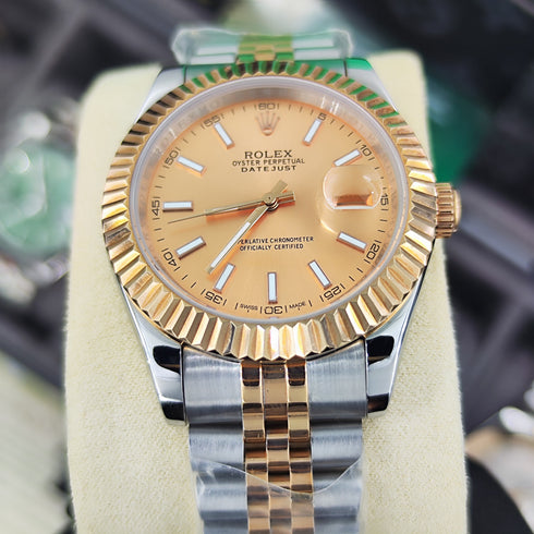 RX-Datejust Rose Gold & Steel Watch 41mm