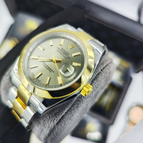 RX-Datejust Black Dial Gold & Steel 41mm
