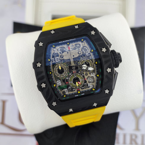 RM-Richard mill RM011 Noir-jaune Hommes