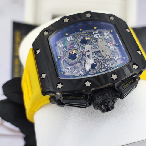 RM-Richard mill RM011 Noir-jaune Hommes