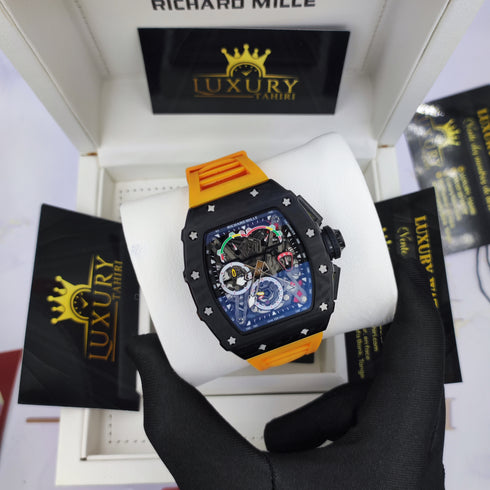 RM-Richard mill RM011 Noir- orange Hommes