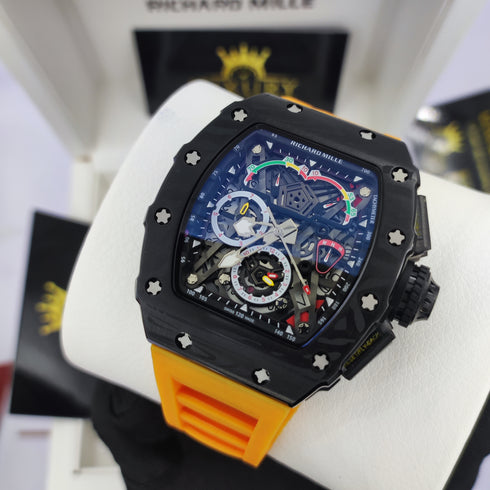 RM-Richard mill RM011 Noir- orange Hommes