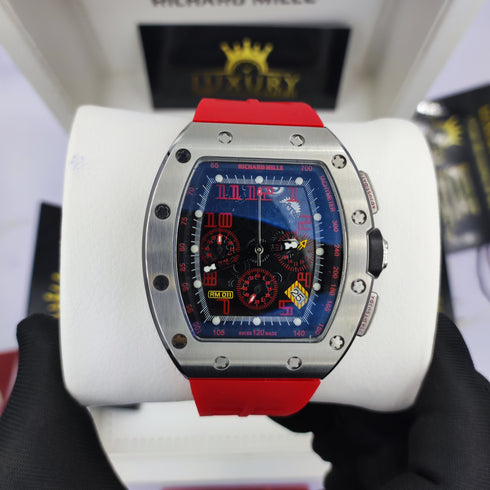 RM-Richard mill RM011 Silver Rouge Hommes