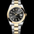 RX-Datejust Black Dial Gold & Steel 41mm