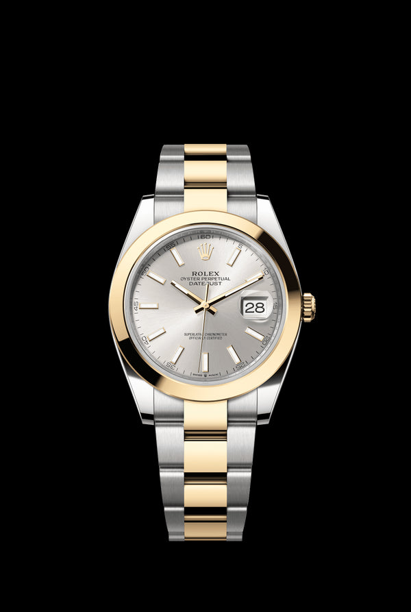 RX-Datejust Black Dial Gold & Steel 41mm
